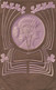 CPA Illustrateur  En Relief - Mauve Et Or Style Art Nouveau - Trèfle - DRP - Dos Simple - Portrait De Femme - Ohne Zuordnung