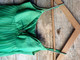 Robe  Verte Vintage Nylon à Detourner - Sonstige & Ohne Zuordnung
