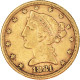 Monnaie, États-Unis, Coronet Head, $5, Half Eagle, 1881, U.S. Mint - 5$ - Half Eagles - 1866-1908: Coronet Head (tête Couronnée)