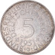 Monnaie, République Fédérale Allemande, 5 Mark, 1951, Karlsruhe, TTB, Argent - 5 Mark