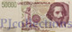 ITALIA - ITALY 50000 LIRE 1992 PICK 116c UNC PREFIX "D" - 50.000 Lire