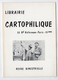 LIBRAIRIE CARTOPHILIQUE - Revue Bimestrielle N° 5 Et 6   - Voir Sommaire - Francese