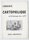 LIBRAIRIE CARTOPHILIQUE - Revue Bimestrielle N° 8   - Voir Sommaire - Francese