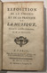 Exposition De La Théorie Et De La Pratique De La Musique, Suivant Les Nouvelles Découvertes. - Raritäten