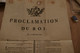 Affiche Placard Proclamation Du Roi 12/09/1790 Ardèche Gard Politique Directoire 48 X 32.5 Château De Jalley - Historical Documents