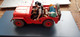 La Jeep Rouge TINTIN Au Pays De L'or Noir HERGE Moulinsart - Beelden - Metaal