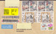 Registered Einschreiben Labels HIGASHI TOMATSU 2022 Cover Brief BRØNDBY STRAND Denmark 2x 4-Stripes Sumo Deer Hirsch - Covers & Documents