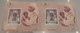 India 1997 Error Mother Teresa Speed ​​Post 2 Miniature Sheets Right One Is "DRY PRINT" MS MNH - Mother Teresa