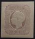 Stamp Portugal, 1864, King Luis I, Embossed 100R, MNH With Gum, Rare, High CV - Nuovi