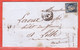 FRANCE LETTRE DE 1852 DE PARIS POUR LILLE - 1849-1850 Ceres