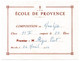 MARSEILLE - Ecole De Provence - 3 Bulletins / 1 "Premier" / 2 "Second" - 9 Cm X 11,8 Cm - 1958/59 - Diplome Und Schulzeugnisse