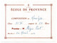 MARSEILLE - Ecole De Provence - 3 Bulletins / 1 "Premier" / 2 "Second" - 9 Cm X 11,8 Cm - 1958/59 - Diplomas Y Calificaciones Escolares