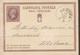 Italy Postal Stationery Ganzsache Entier Vittorio Emanuele II. GENOVA 1876 MILANO (2 Scans) - Postwaardestukken
