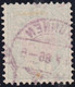 Heimat SZ Brunnen 1886-05-14 Poststempel Auf Telegraphen-Marke 1 Fr. Zu#17 - Telegraph