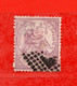 (Us6)  SPAGNA °- 1874 - Allégorie. 40 C.. Yv. 146.  Oblitérer - Used Stamps