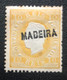 Portugal, MADEIRA, *Hinged, Unused Stamp, Without Gum « D. Luís Fita Direita », 10 R., 1871 -1876 - Ungebraucht