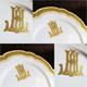 * ASSIETTE EN PORCELAINE DE LIMOGES W.GUERIN MONOGGRAMME + Assiette - Limoges (FRA)