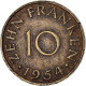 Monnaie, Saare, 10 Franken, 1954 - 10 Franken