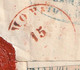 Delcampe - 1834 - Enveloppe Pliée De PARIS (dateur) Vers Tournay Tournai Puis Mons, Belgique - Taxe 35 !!! - 1701-1800: Précurseurs XVIII
