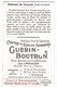Paris Publicité Chocolat Guerin Boutron Chromo 1900 état Très Bon - Flowers