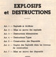 AIDE MEMOIRE EXPLOSIFS ET DESTRUCTIONS 1954 ECOLE APPLICATION GENIE - Français
