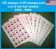 USA 2003-2006 / 10 Full Sheets Of Netstamps CVP ATM Stamps.com MNH RARE Automatenmarken Etiquetas - Sheets