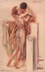 CPA Illustrateur - Mauzan - Femme Nue Avec Une Robe Transparente Embrassant Un Homme - Erotique - Mauzan, L.A.