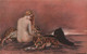 CPA Illustrateur Zandrino - Femme Nue Avec Des Leopards Et Une Panthère Noire - Fauves - Zandrino