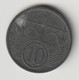 BÖHMEN UND MÄHREN 1942: 10 Haleru, KM 1 - Military Coin Minting - WWII