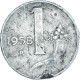 Monnaie, Italie, Lira, 1958 - 1 Lira