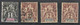 Lot INDE Française 1892 N° 1 Et 2 3 Exemplaires Groupe Allégorique - Sonstige & Ohne Zuordnung