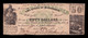 Estados Unidos United States Mississippi 50 Dollars 1862 Pick S1381c BC F - Mississippi