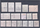 Australia 17 Perfin Stamps - Several G / NSW On Different Stamps - Perfins