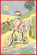 Rare CPA Humour Cycliste Par Illustrateur G. LION - Lion