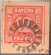 Mi 6 PF I  BPP: SELTENER PLATTENFEHLER (Feld 3) Gepr Stegmüller, 1850 12 Kr Rot Stpl472 SCHROBENHAUSEN Oberbayern Bayern - Used