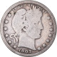 Monnaie, États-Unis, Barber Quarter, Quarter, 1907, U.S. Mint, Denver, TB - 1892-1916: Barber