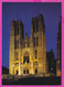 280829 / Belgium - Bruxelles Brussel Brussels - Night , St Michael And St Gudula Cathedral, PC Belgique Belgien Belgio - Bruxelles La Nuit