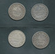 Lot 4 Pieces 5 Francs  Louis Philippe 1er  , 1844 A, 1835 A , 1834 W 1833 T  -  Pic 81 - 5 Francs