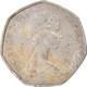 Monnaie, Grande-Bretagne, Elizabeth II, 50 New Pence, 1969, TB+, Cupro-nickel - 50 Pence