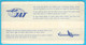 YUGOSLAV AIRLINES (JAT) - Beautifull Original Vintage Cardboard Label 1950s*  OCCUPIED * Larger Size - Horarios