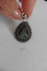 Delcampe - Neuf - Pendentif En Argent 925 Ciselé Serti D'une Superbe Labradorite Bleue Forme Goutte D'eau - Pendenti