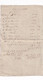 A18759 - RECEIPT INTERIMS NOTA FROM AUSTRIAN EMPIRE 1800s OLD HANDWRITTEN DOCUMENT - Austria