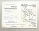Carte De Visite 4 Pages, AUBERGE LA BEURSAUDIERE, 89, Nitry, Noyers Sur Serein , Bourgogne - Visitenkarten