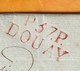 1813 - Marque Postale P37P DOUAY Sur Lettre Pliée Avec Corresp De 2 P  Vers TOURNAY, Tournai, Dept Conquis, Auj Belgique - 1801-1848: Voorlopers XIX