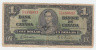 Canada 1 Dollar 1937 Gordon-Towers ""VG"" P 58d 58 D - Canada