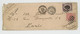 JAPON 1888 Enveloppe Avec Correspondance De Tokyo à Paris Via New York Et San Francisco - Briefe U. Dokumente
