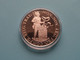CRESCUNT CONCORDIA RES PARVAE ( 28,3 Gram / 4 Cm. ) >Zilveren Dukaat Utrecht 1989 ( Zie SCANS ) Proof ! - Monedas En Oro Y Plata