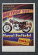 CARTE POSTALE PUBLICITE MOTO ANCIENNE OLD MOTORCYCLE ROYAL ENFIELD METEOR 700 - Motorbikes