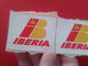 AIRLINES LÍNEAS AÉREAS BAGGAGE TAG AIR LINES IBERIA ESPAÑA EQUIPAJE..SPAIN AVIATION LOTE DE 2 ANTIGUAS ETIQUETAS ESPAGNE - Etichette Da Viaggio E Targhette