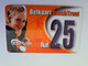 CURACAO NAF 25  BELKAART DUTCHTREAT LADY ON PHONE  EZ TALK  THICK CARD /DIFF BACK SIDE     ** 11334** - Antillen (Nederlands)